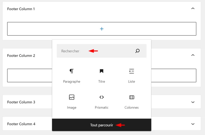 ajout de widget dans WordPress